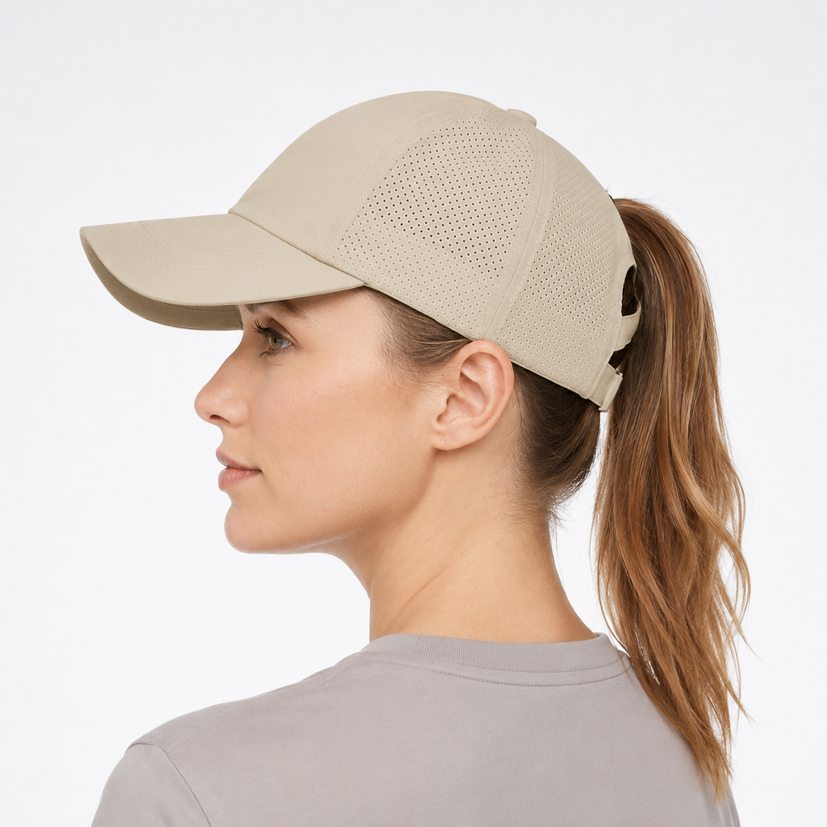 Thrives Outdoor | Ponytaila Crossback Ponytail Sports Cap 11