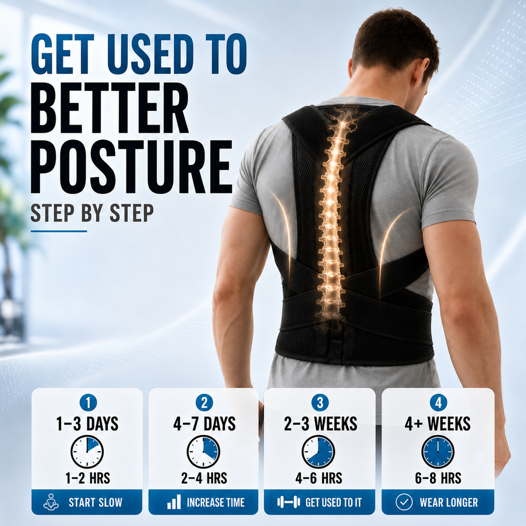 Thrives Outdoor | PostuGuard Adjustable Upper Back Brace 4