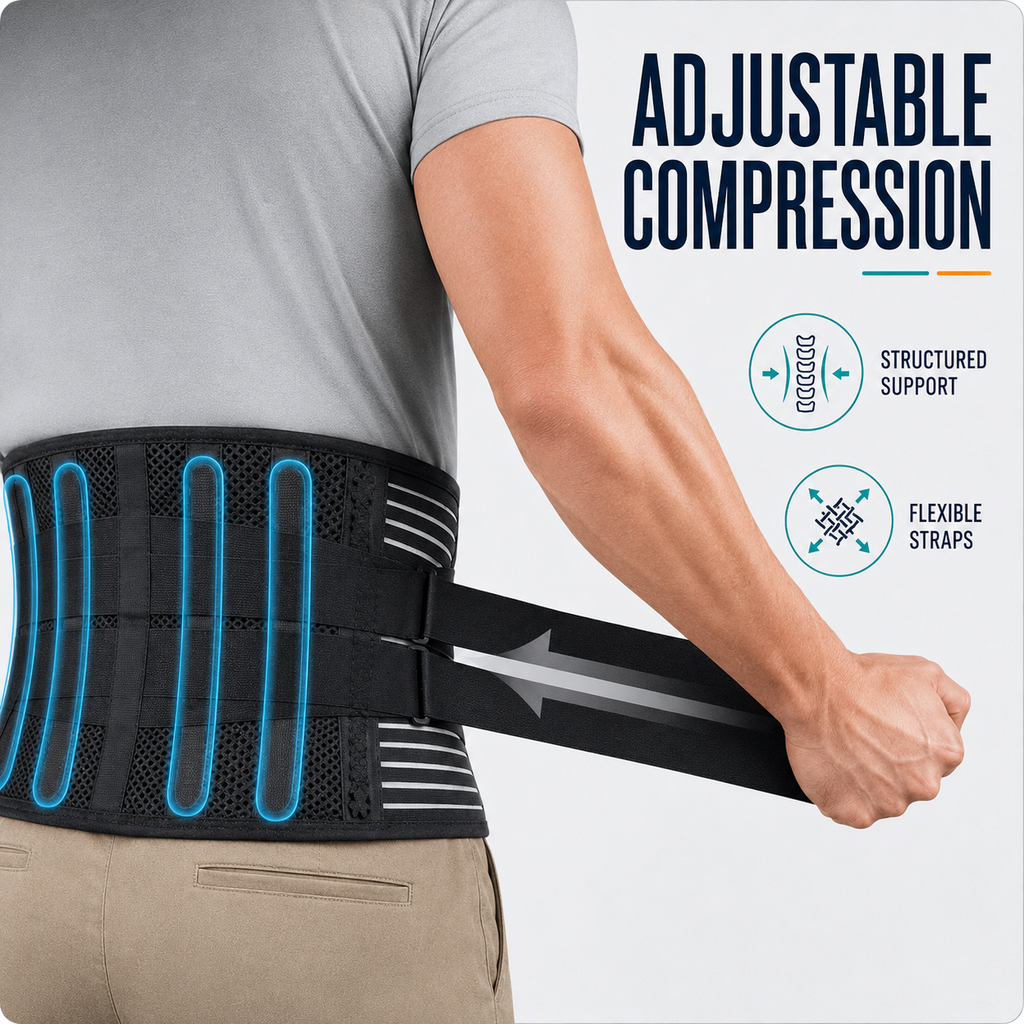 Thrives Outdoor | Spineforte Adjustable Lumbar Support Belt 6