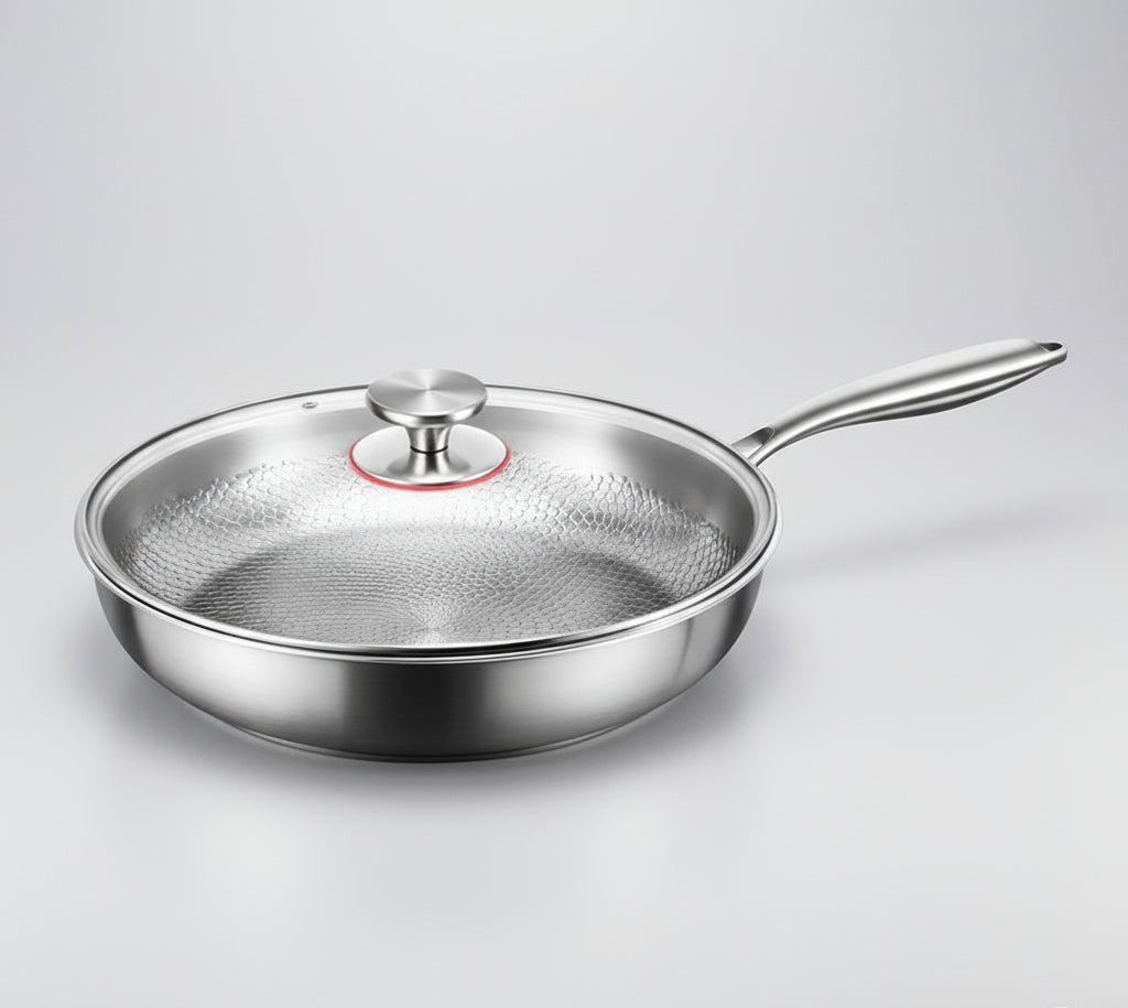 Titanium | Gehämmerte Bratpfanne mit Antihaftbeschichtung | Induktionskompatibel für müheloses Kochen 10