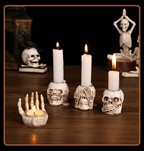 TotenkopfGlühen Skullight 3-delige Halloween-schedelkandelaarset 1