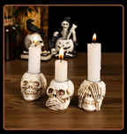 TotenkopfGlühen Skullight 3-delige Halloween-schedelkandelaarset 7