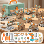 Kids Tool Case – Construction Set with Electric Screwdriver and Parts
