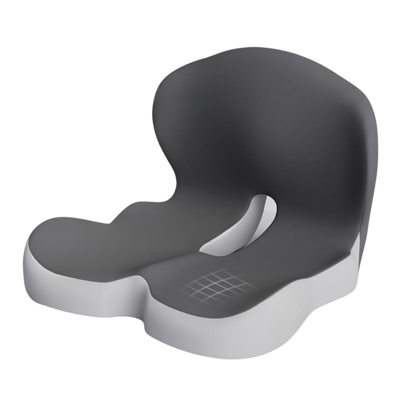 Ergonomic Seat Cushion – Memory Foam Comfort with Non-Slip Base & Washable Cover