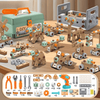 Kids Tool Case – Construction Set with Electric Screwdriver and Parts