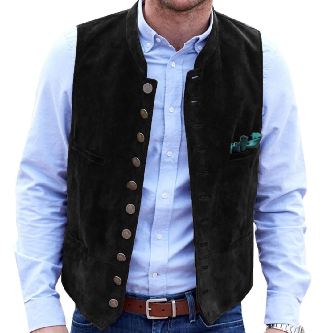 Traditionele Heren Gilet in Vintage Stijl voor Oktoberfest