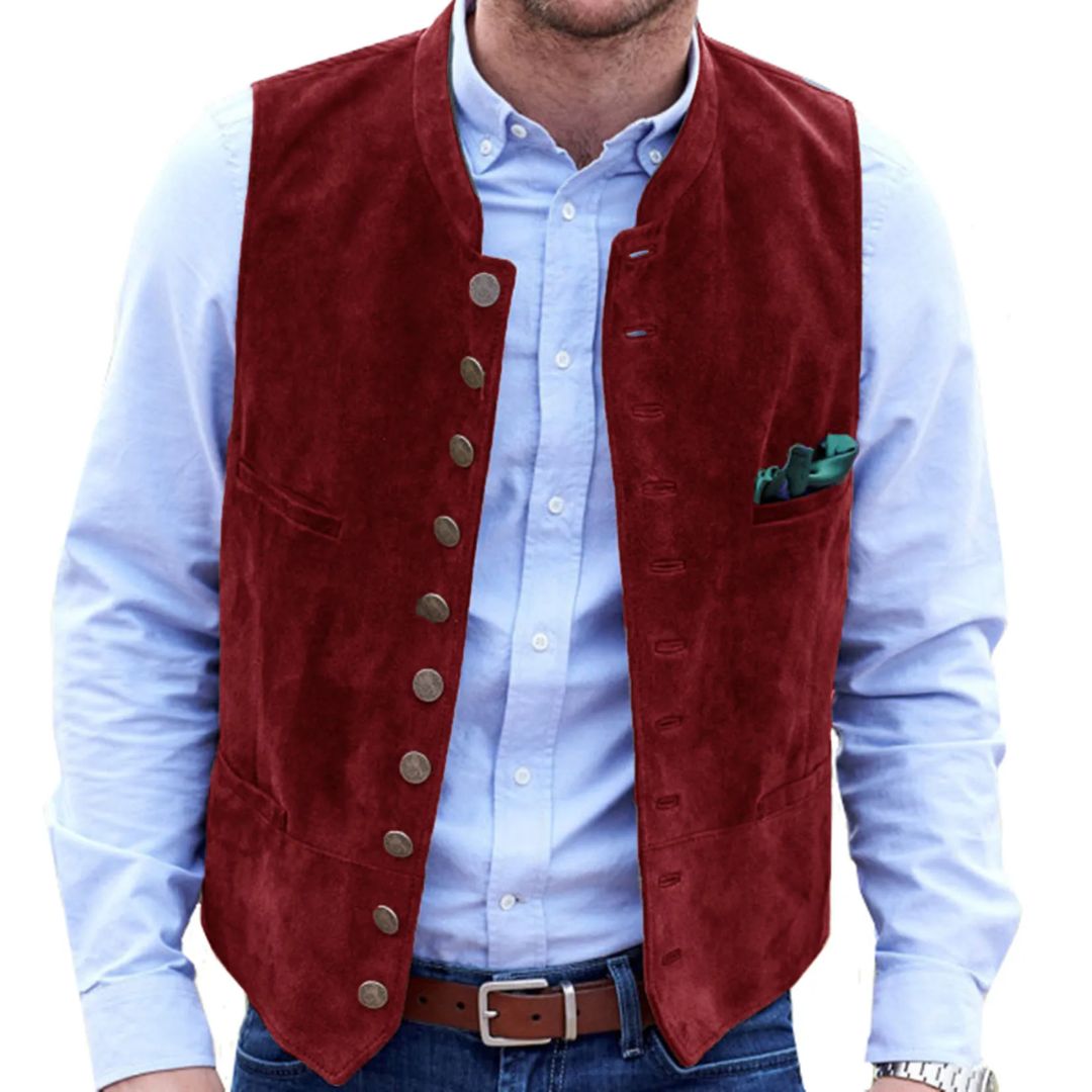 Traditionele Heren Gilet in Vintage Stijl voor Oktoberfest