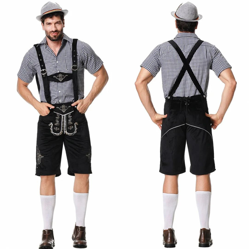 Lederhose Wolfgang - Heren Lederhosen Oktoberfest Kostuum – Authentieke Beierse Outfit