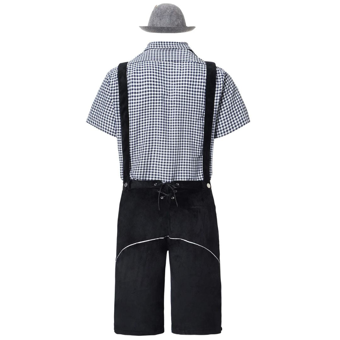 Lederhose Wolfgang - Heren Lederhosen Oktoberfest Kostuum – Authentieke Beierse Outfit