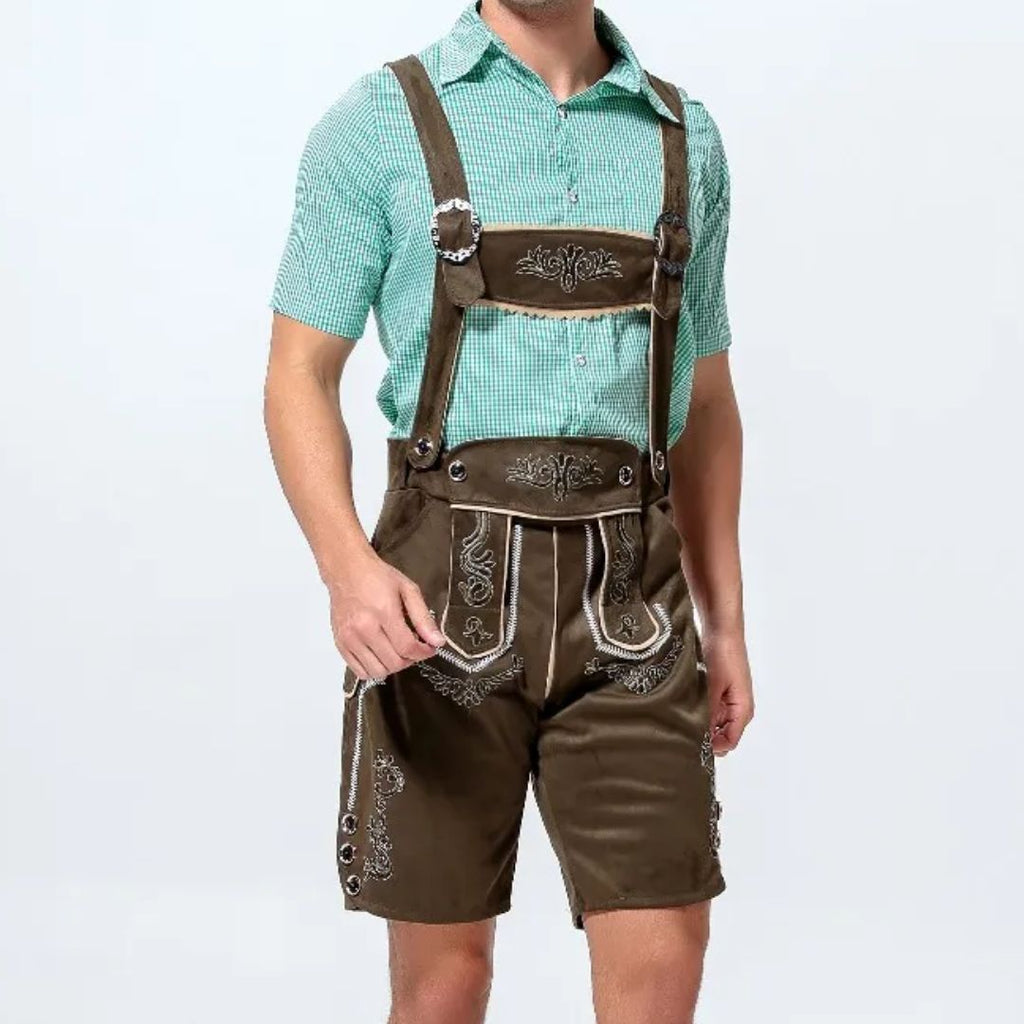 Lederhose Anton - Heren Lederhosen Oktoberfest Kostuum – Authentiek Beiers Outfit