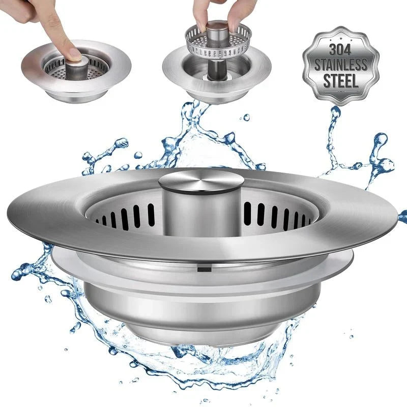 Upgrade 3-in-1 Kitchen Sink Drain Strainer | Kalsten 7