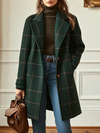 Valenne | Elegant Checked Coat 0