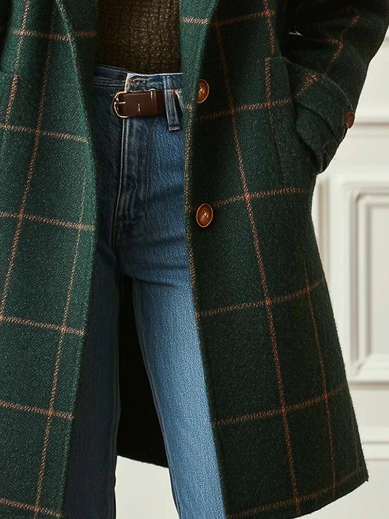 Valenne | Elegant Checked Coat 3