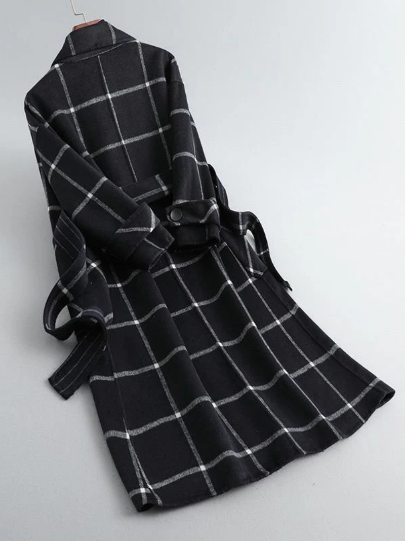 Valenne | Elegant Checked Coat 6