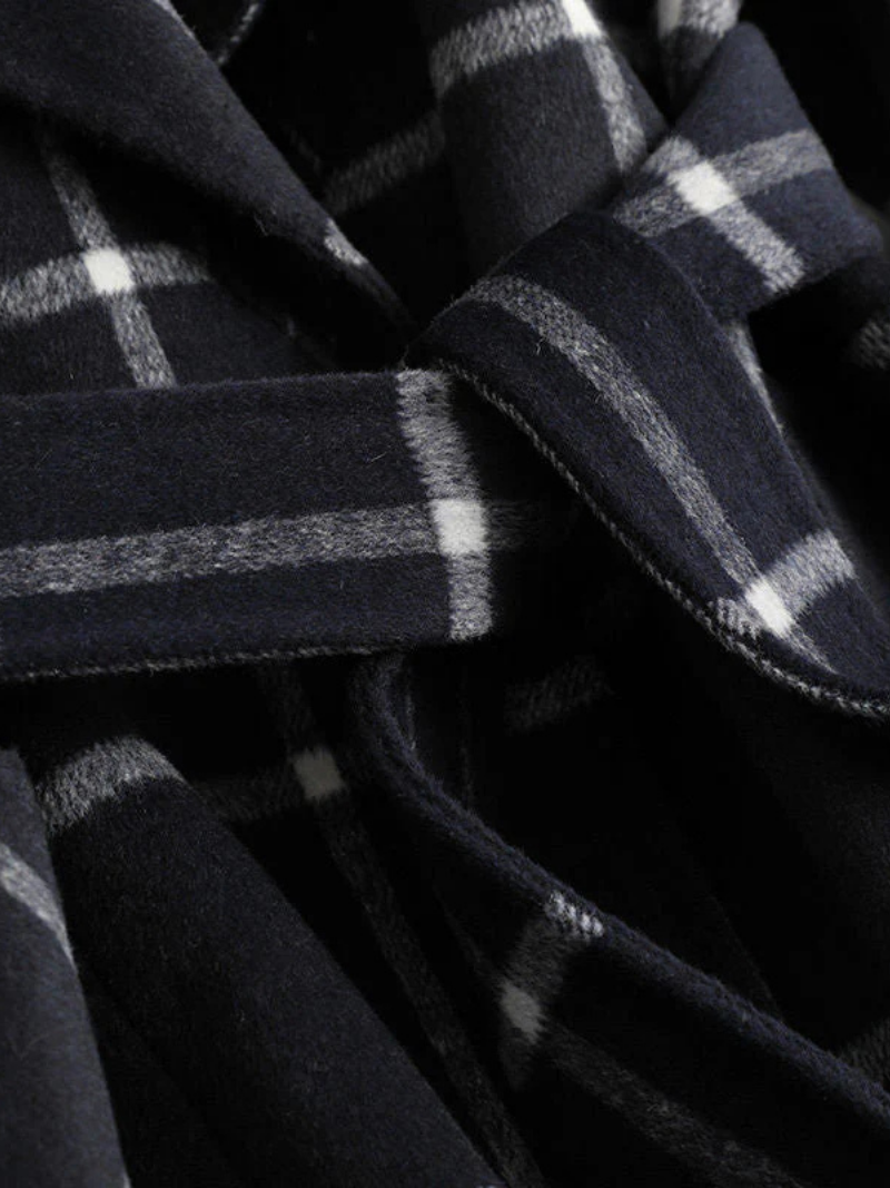 Valenne | Elegant Checked Coat 7