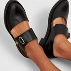 Valyra | Open Strap Loafers Women Slip-On Buckle Comfort Flats 2