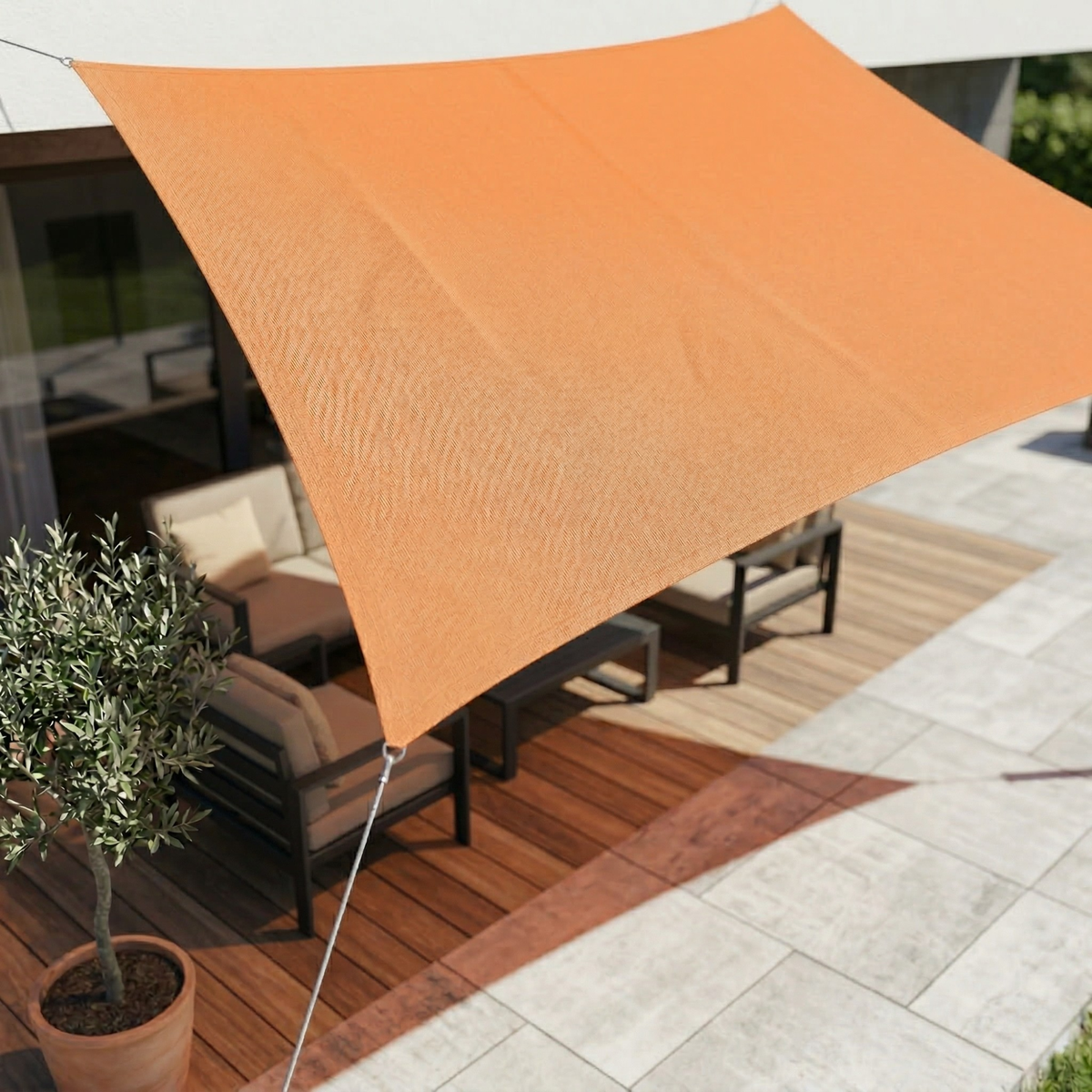 Waterdicht Rechthoekig Schaduwdoek UV-Bescherming Terras Tuin Balkon | Sansoti 12