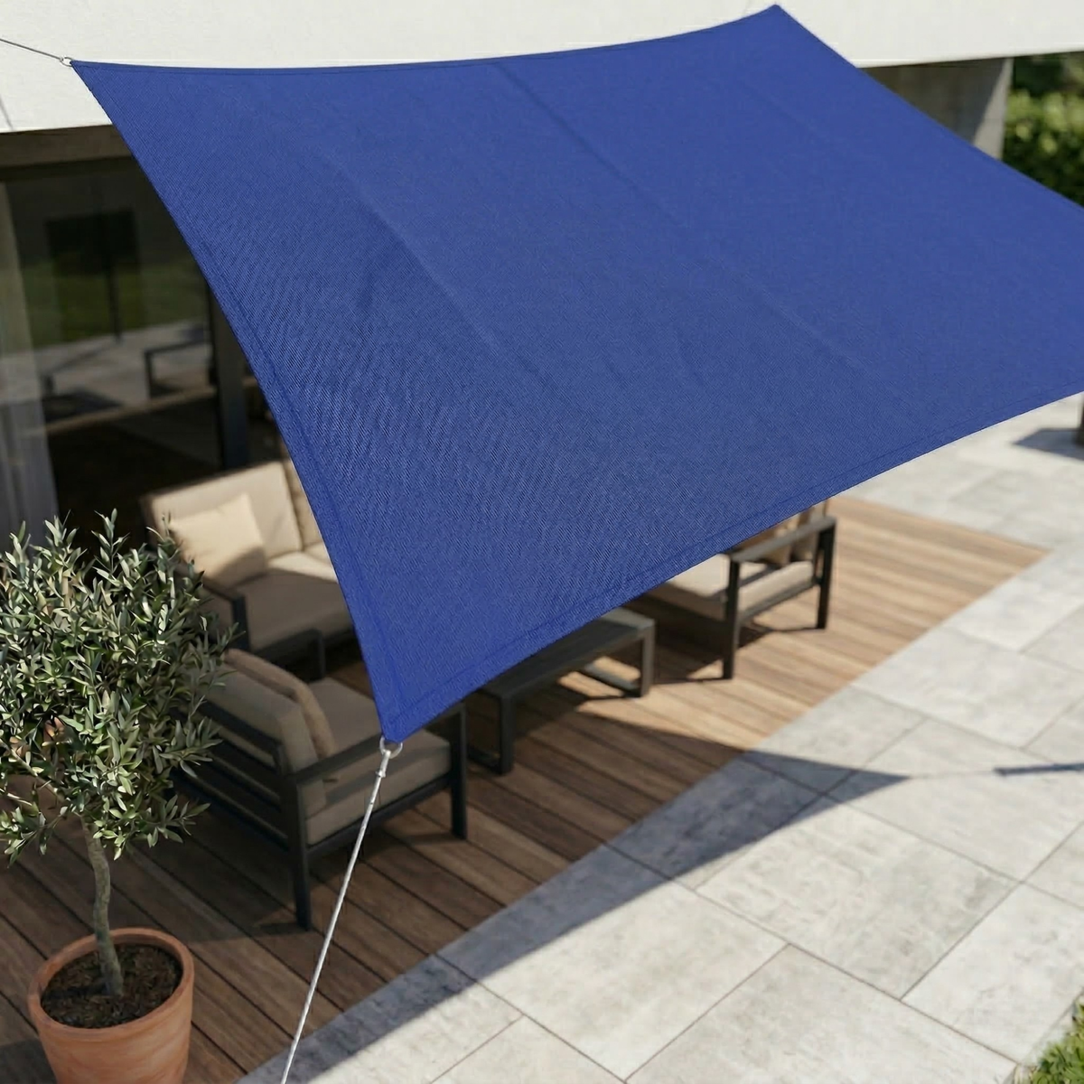 Waterdicht Rechthoekig Schaduwdoek UV-Bescherming Terras Tuin Balkon | Sansoti 9