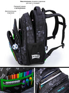 Kids Backpack Waterproof – Ergonomic Back Panel for School, Age 7 and Up