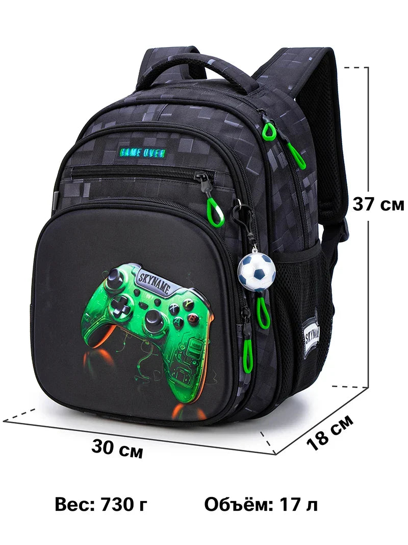 Kids Backpack Waterproof – Ergonomic Back Panel for School, Age 7 and Up