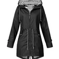 Waterdichte jas met capuchon voor dames 0
