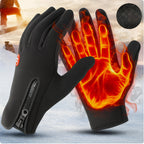Winter Heated Gloves Electric Outdoor Touchscreen Grid Design 2