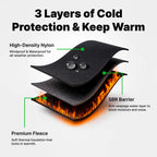 Winter Heated Gloves Electric Outdoor Touchscreen Grid Design 6