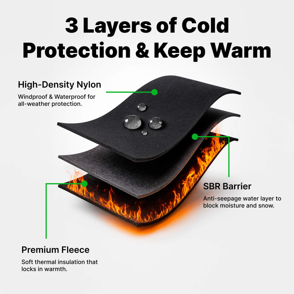 Winter Heated Gloves Electric Outdoor Touchscreen Grid Design 6