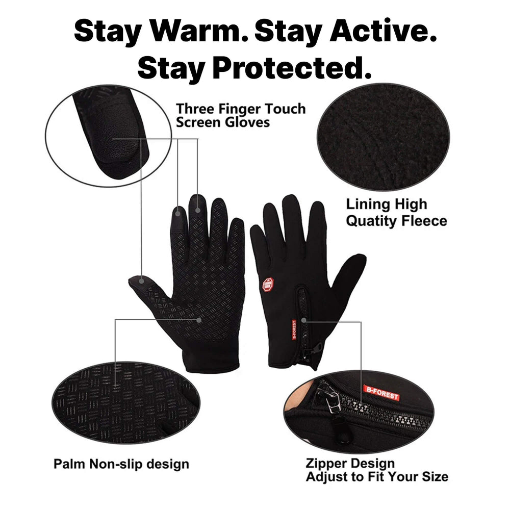 Winter Heated Gloves Electric Outdoor Touchscreen Grid Design 8