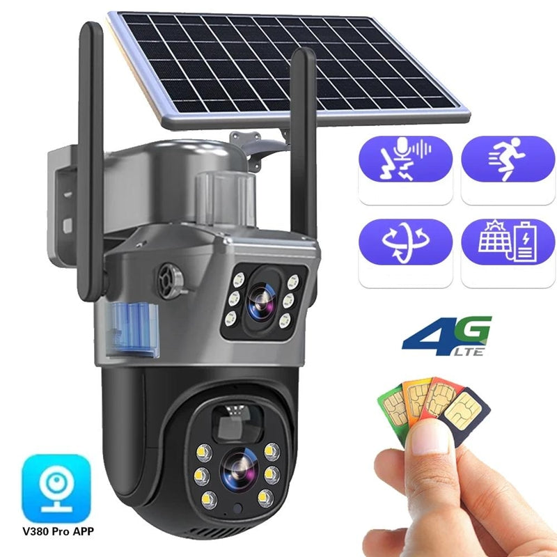 Wireless 4K Security Camera with Solar Panel – DualGuard 4K 1
