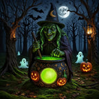 WitchGlow Ketel Lamp | Betoverende ketel met magische groene neonverlichting 2