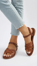Women’s Cross-Strap Sandals with Ankle Strap – Everyday Comfort 0
