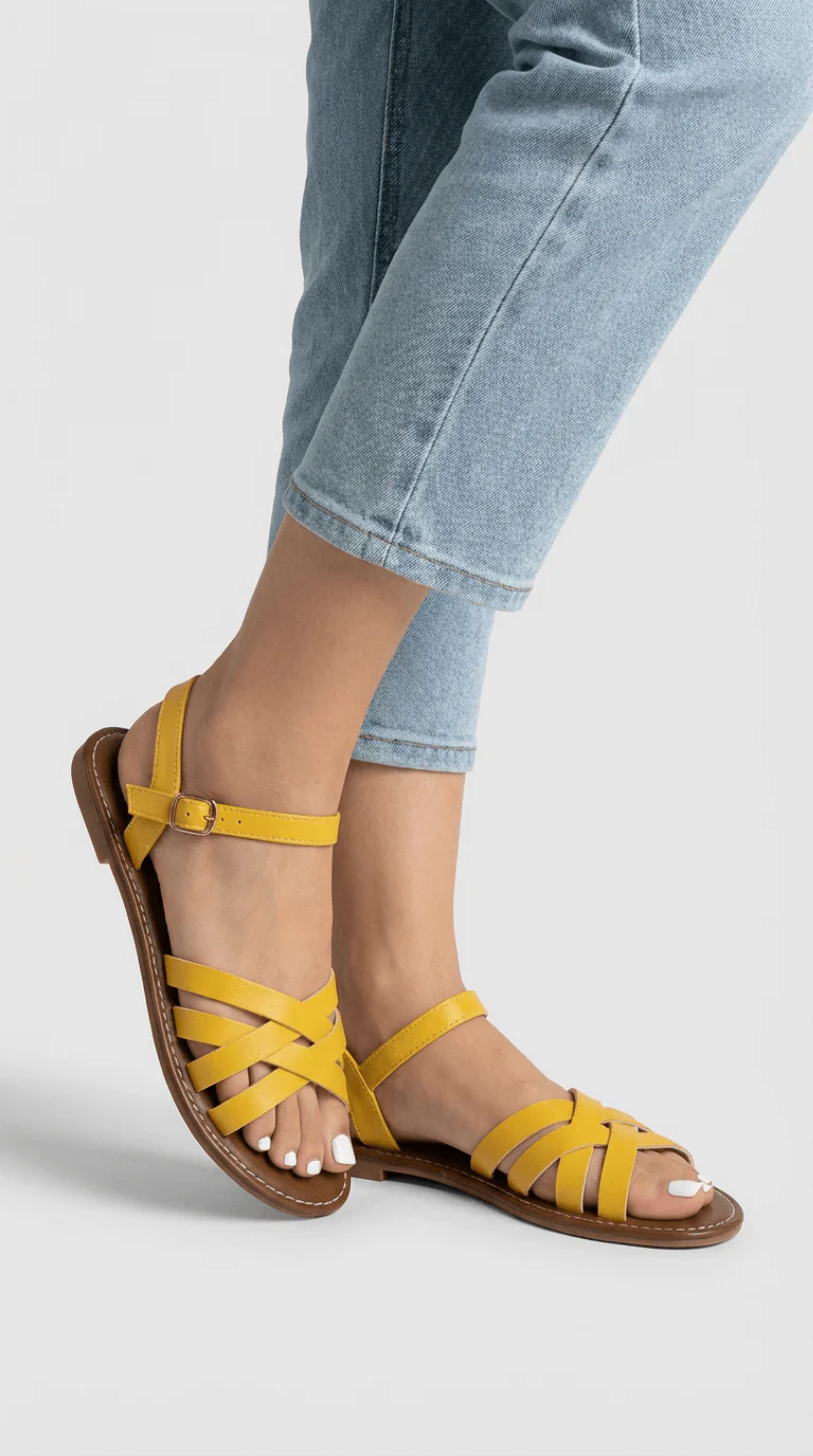 Women’s Cross-Strap Sandals with Ankle Strap – Everyday Comfort 3