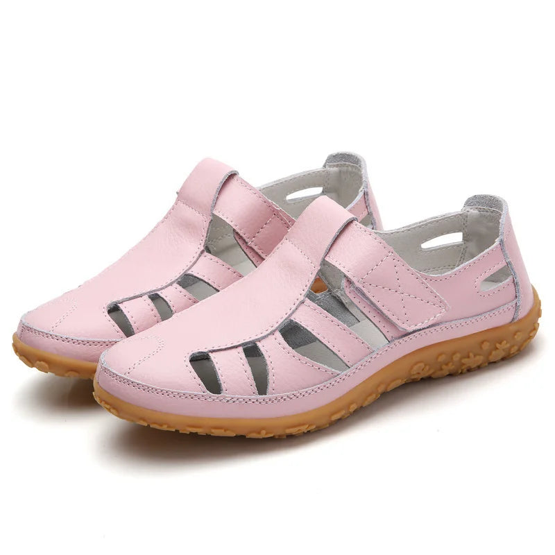 Women's Orthopedic Sandals with Cushioned Support and Cut-Out Design 11