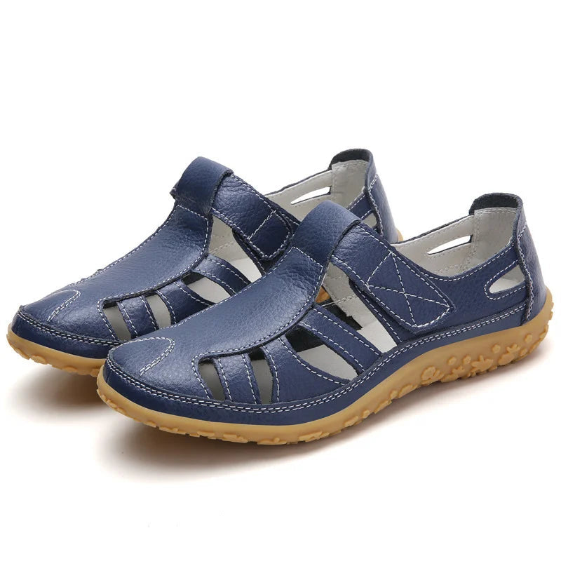 Women's Orthopedic Sandals with Cushioned Support and Cut-Out Design 4