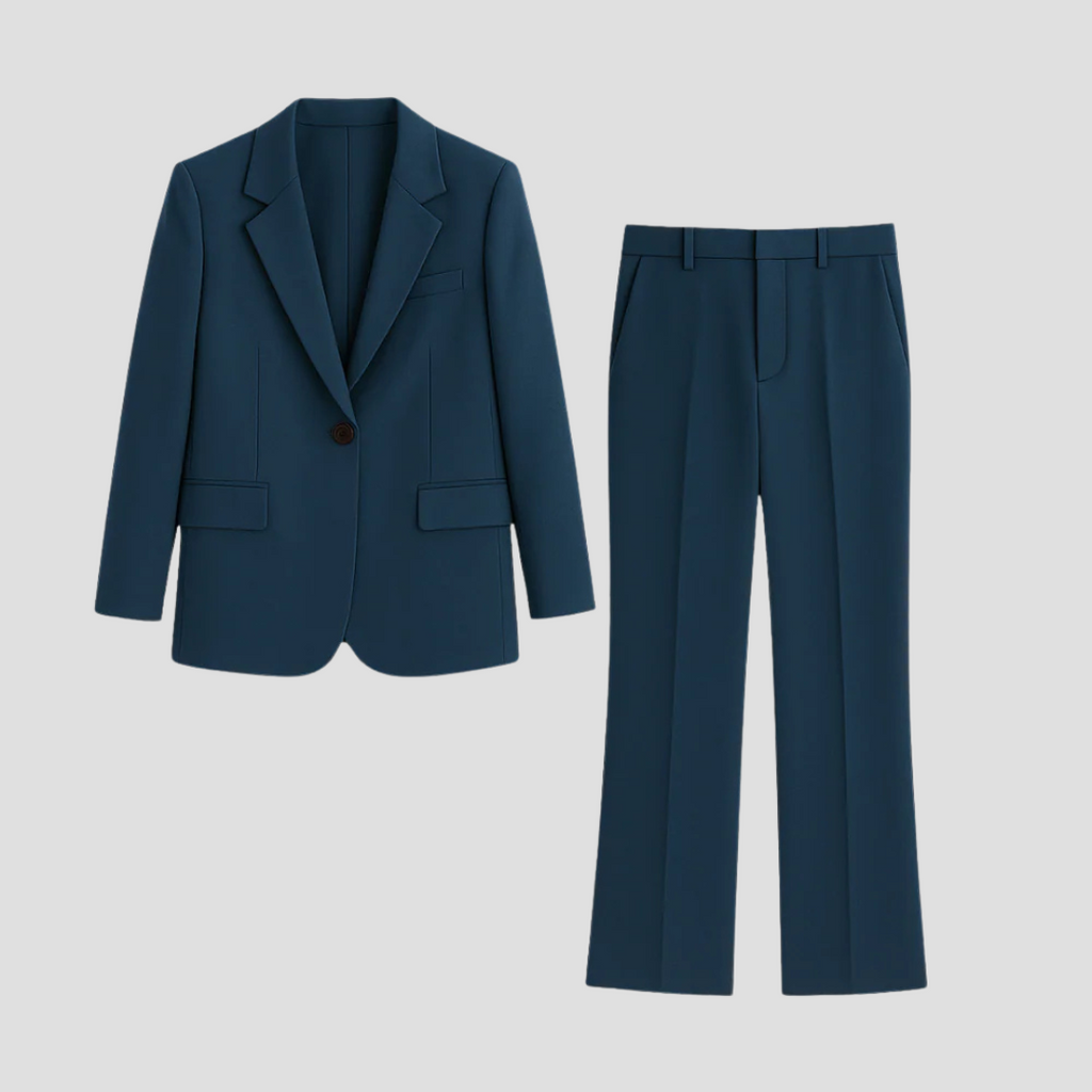 Women’s Two-Piece Tailored Suit with Blazer and Trousers 1