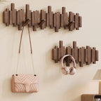 WoodFlex - Stijlvolle houten kledingkast met flexibele magnetische haken 1