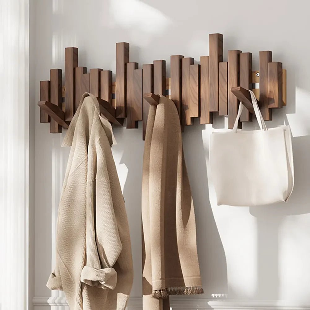 WoodFlex - Stijlvolle houten kledingkast met flexibele magnetische haken 2