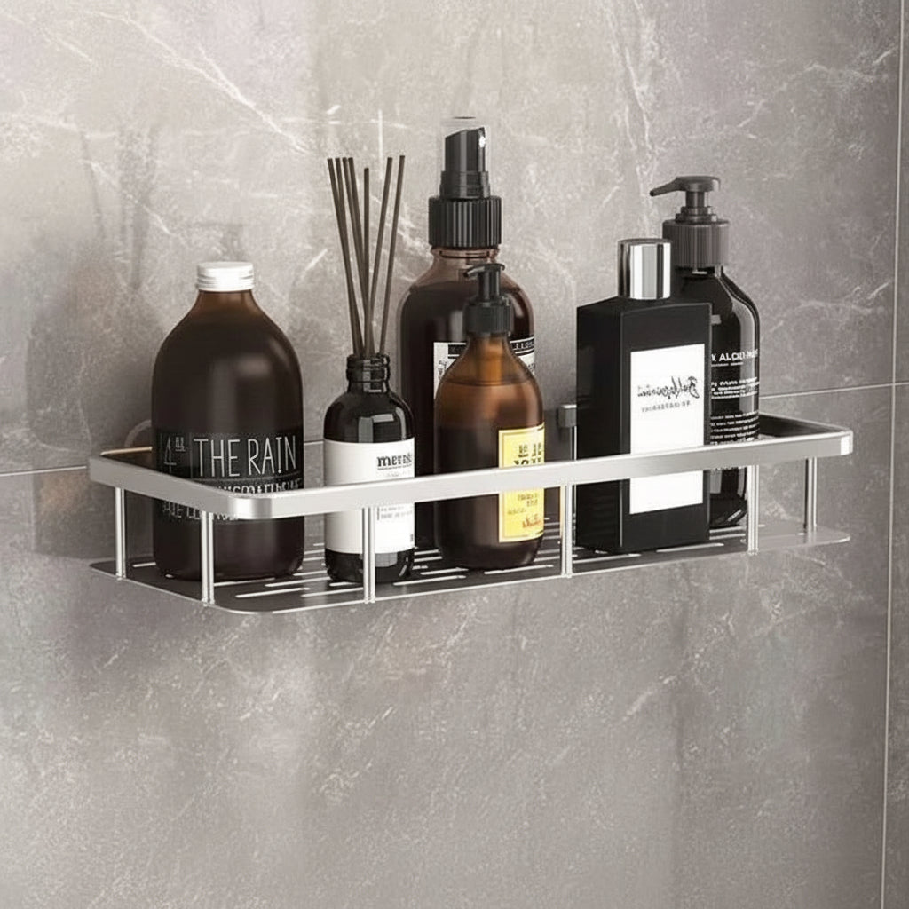 Zelfklevende Badkamerplank - Boorvrij, Modern Design, Ruimtebesparend, 30,5 cm x 13 cm 4