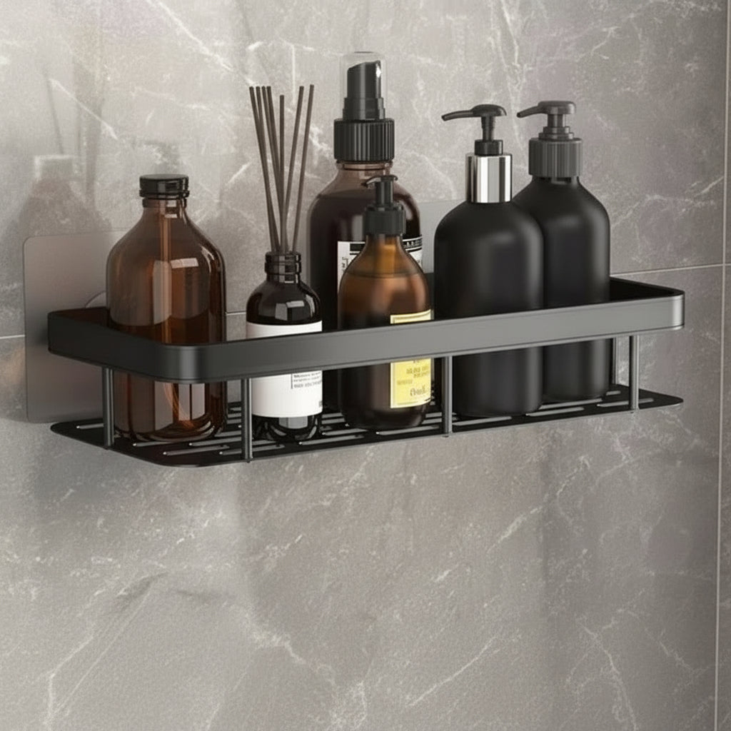 Zelfklevende Badkamerplank - Boorvrij, Modern Design, Ruimtebesparend, 30,5 cm x 13 cm 5