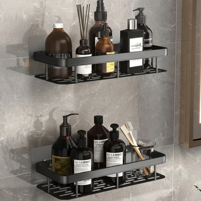 Zelfklevende Badkamerplank - Boorvrij, Modern Design, Ruimtebesparend, 30,5 cm x 13 cm 8