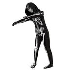 Zombie Skedel Jumpsuit Kinderen Halloween Kostuum 2