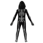 Zombie Skedel Jumpsuit Kinderen Halloween Kostuum 5
