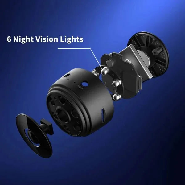 HD Wireless Rear-View Camera with Magnetic Mount and 360° Adjustable Positioning for Easy Parking