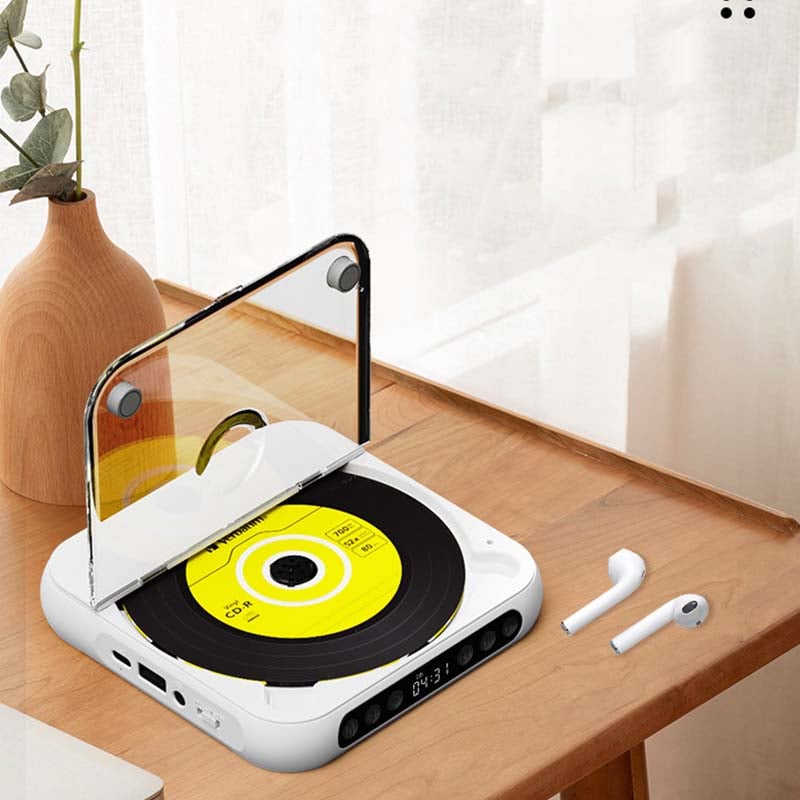 Portable CD Player – Bluetooth 5.3 with Rechargeable Battery