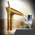 Waterfall Bathroom Sink Faucet – Tall Single Handle Basin Mixer Tap