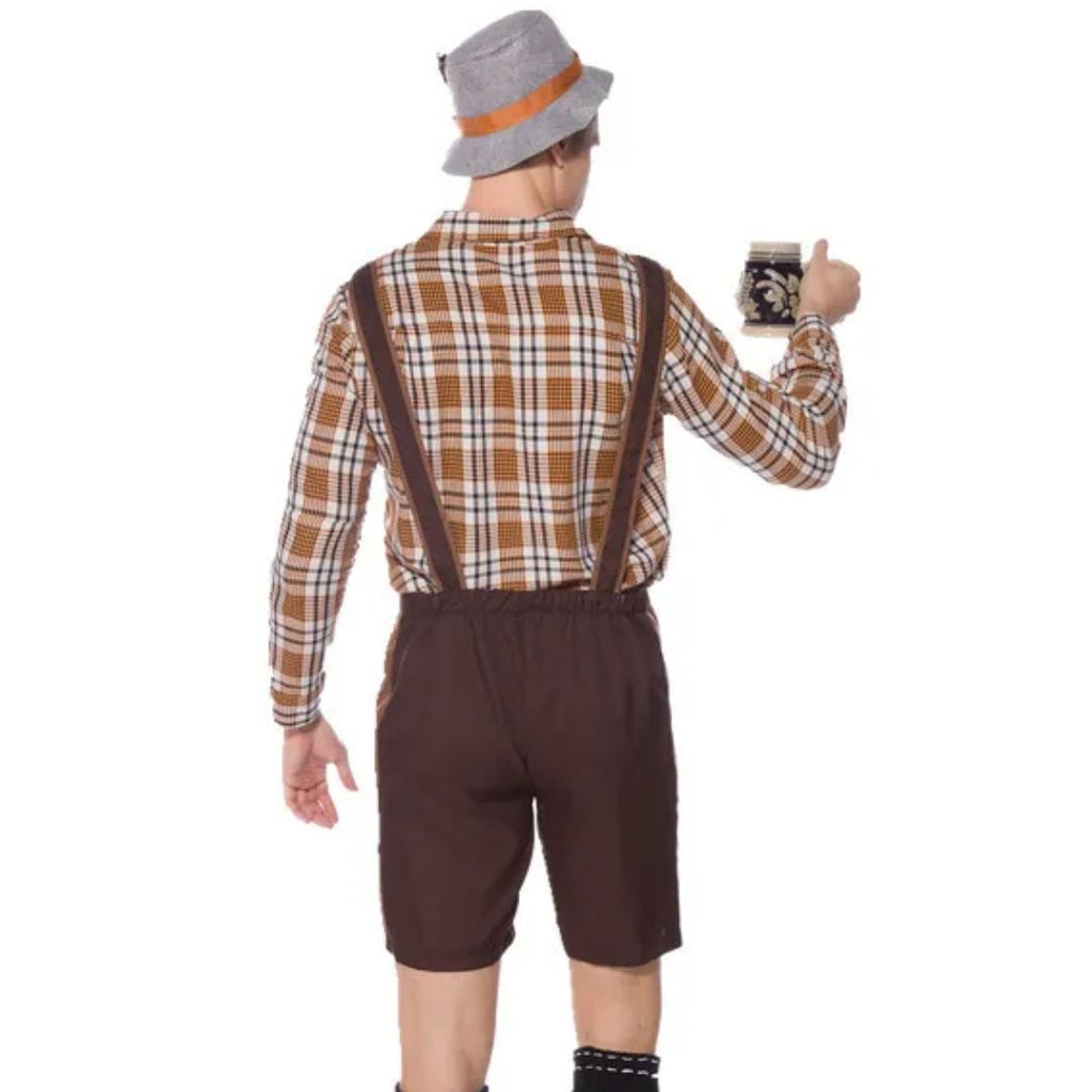 Lederhose Ludwig - Traditioneel Oktoberfest Kostuum voor Bars en Bierfestivals 2025