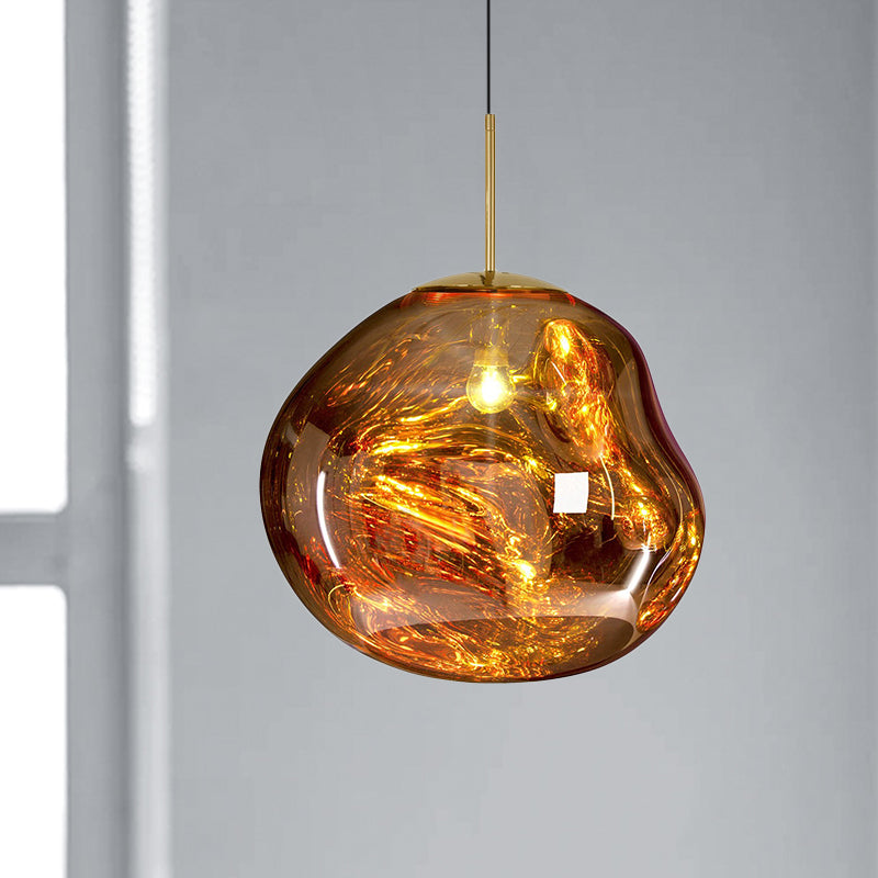 LunaLux Glass Pendant Light with Modern Elegance and Warm Ambient Illumination for Dining Areas