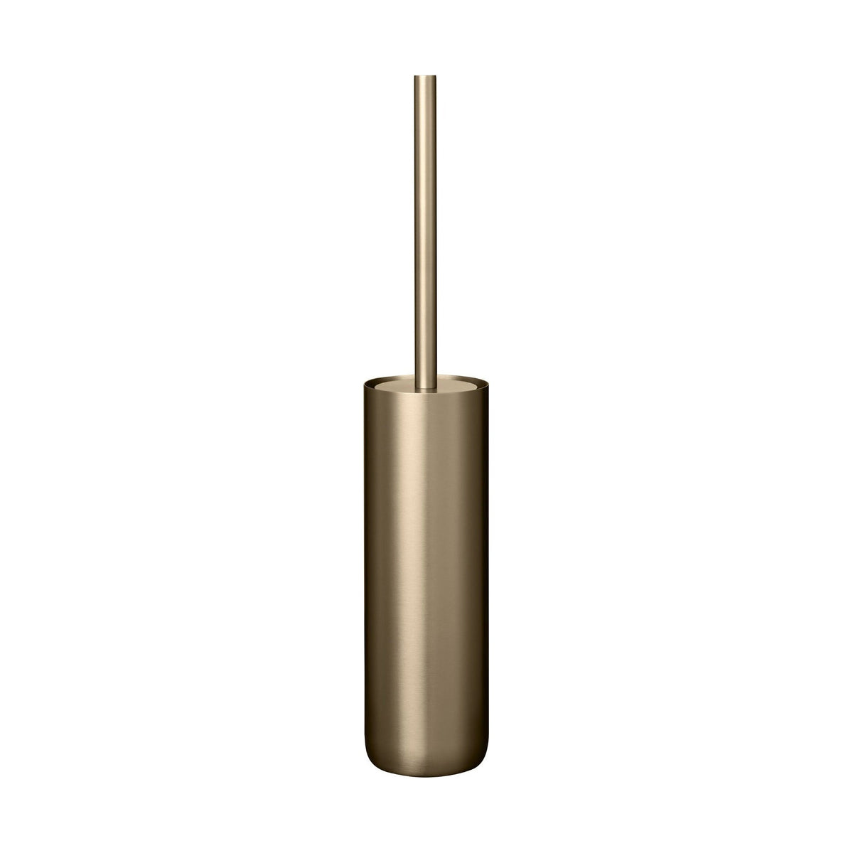 Toilet Brush Metal – Titanium-Coated Finish with Non-Slip Base