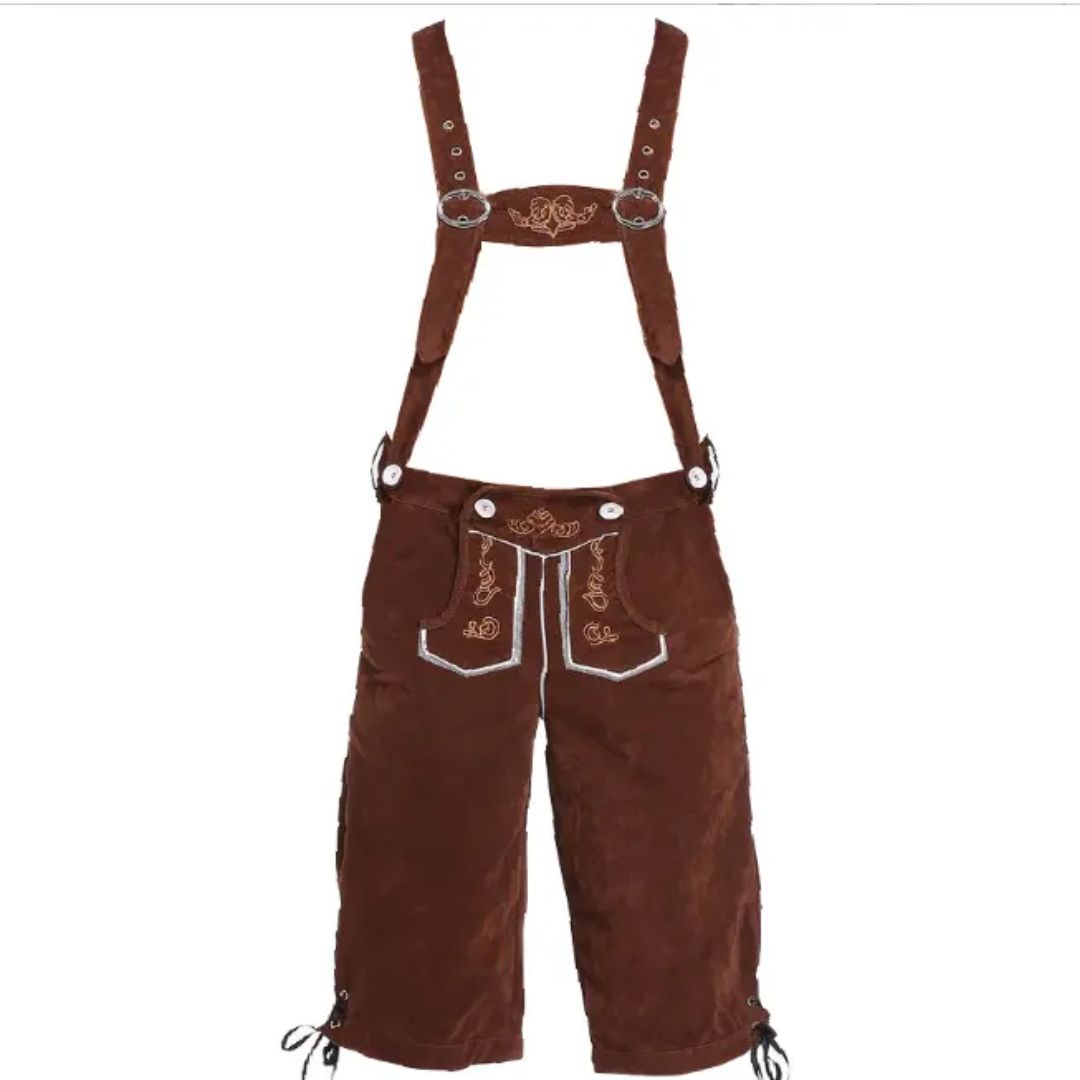 Lederhose Karl – Bavarian Lederhosen for Men with Braces – Perfect for Oktoberfest